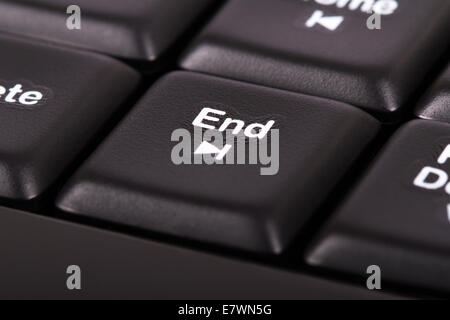 End key on computer keyboard. Stock Photo