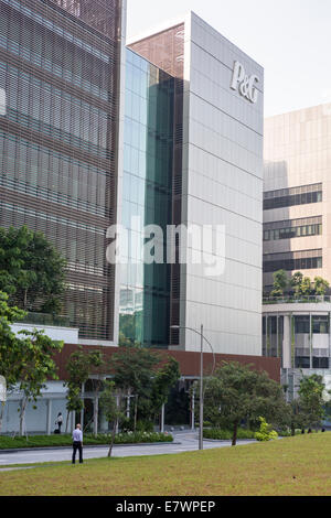 An exterior view of the Procter & Gamble (P&G) Singapore innovation ...