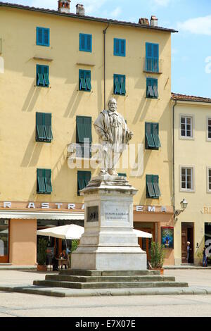 Giuseppe Garibaldi statue in Lucca, Italy Stock Photo