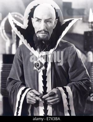 FLASH GORDON  1936 Universal Pictures film with Charles Middleton as Ming the Merciless Stock Photo