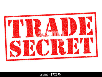 TRADE SECRET red Rubber Stamp over a white background. Stock Photo