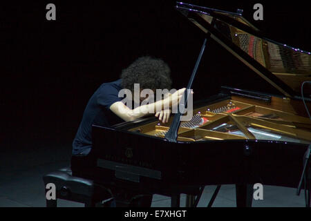 Giovanni Allevi, 31 July 2007. Concert in Auditorium Parco della Musica, Rome, Italy. Stock Photo