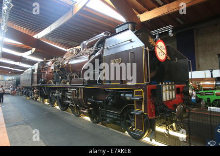 France, Haut Rhin, Mulhouse, La Cite du train, also called Musee francais du chemin de fer (the French Railway Museum), Stock Photo