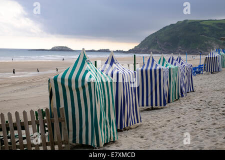 zarauz beach Stock Photo