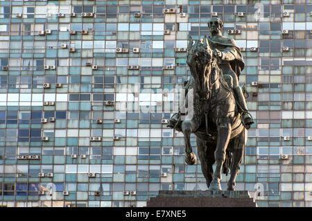 Statue of General Artigas in Plaza Independencia, Montevideo, Uruguay Stock Photo