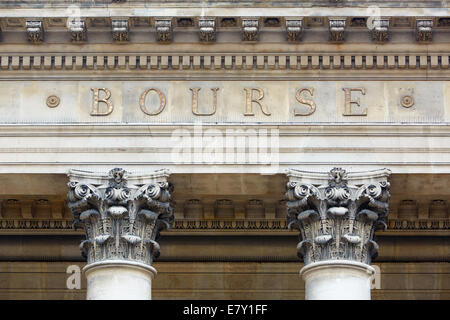 Stock exchange building in Paris, France Stock Photo