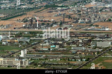 Aerial View Of Volgograd, Russia. LUKOIL Volgograd Refinery Stock Photo ...