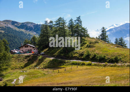 cabane de tuesch,cran montana,valais,swiss Stock Photo