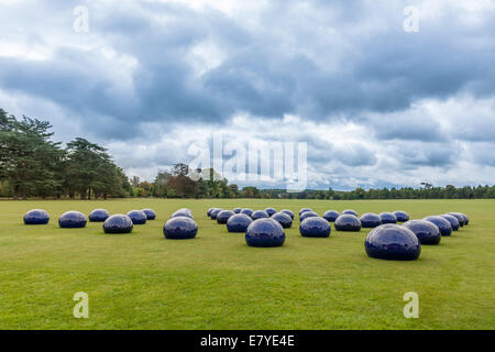 Woodstock, Oxfordshire, UK, Friday 26th September 2014 Preview of Ai Weiwei at Blenheim Palace, Blenheim Art Foundation's inaugural exhibition, opening to the public on 1st October 2014 Bubble in South Park  © Nikreates/Alamy Stock Photo