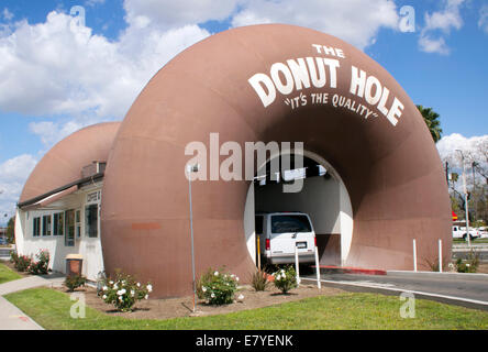 Drive thru Donut Hole in La Puente California Stock Photo