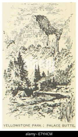 Yellowstone National Park Wyoming - This 1891 Illustration From Yellowstone Park Highlights The Iconic E7yhcm