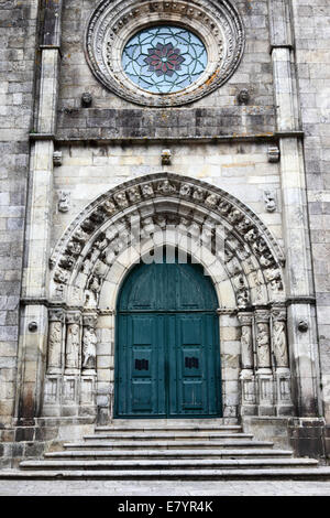 Cathedral / Igreja Matriz main entrance , Viana do Castelo , Minho Province, northern Portugal Stock Photo