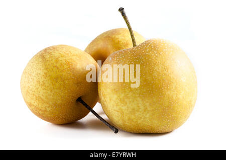 Ripe Nashi studio isolated on white background Stock Photo