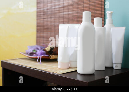 bright and colorful interior of european solarium Stock Photo