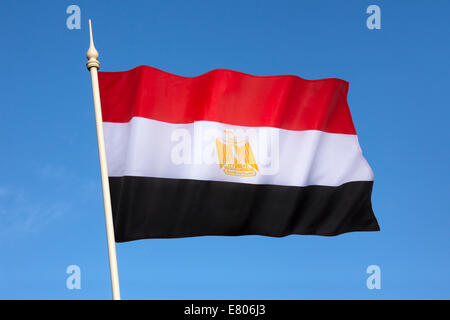 The flag of Egypt Stock Photo