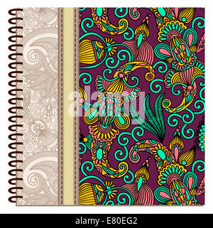 design of spiral ornamental notebook cover Stock Photo