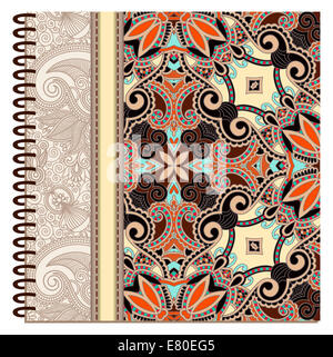 design of spiral ornamental notebook cover Stock Photo