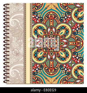 design of spiral ornamental notebook cover Stock Photo