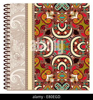 design of spiral ornamental notebook cover Stock Photo