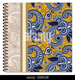 design of spiral ornamental notebook cover Stock Photo