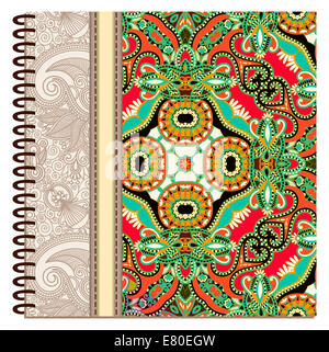 design of spiral ornamental notebook cover Stock Photo