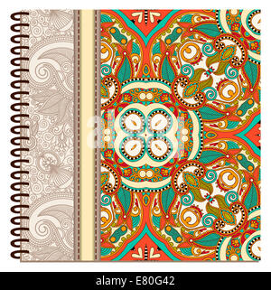 design of spiral ornamental notebook cover Stock Photo