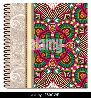 design of spiral ornamental notebook cover Stock Photo