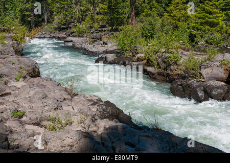 Oregon, Rogue River Gorge near town of Union Creek Stock Photo