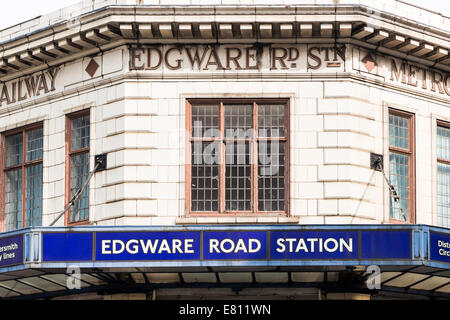 Edgware Road Station -London Stock Photo