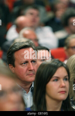 DAVID CAMERON MP PRIME MINISTER 28 September 2014 ICC BIRMINGHAM ENGLAND Stock Photo