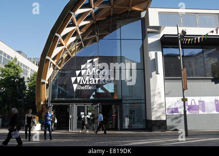 Entrance to the Moor Market, Sheffield Stock Photo