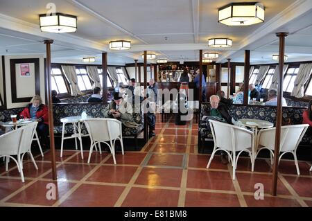 Below deck on the paddle steamer Waverley Stock Photo