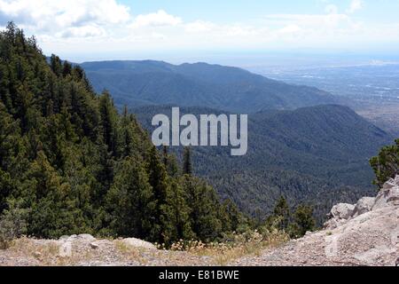 Top of Tree Spring Trail Sandia Mountains New Mexico - USA Stock Photo