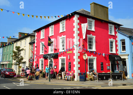 Castle Hotel, Market Street, Aberaeron, Ceredigion, Wales, United Kingdom Stock Photo