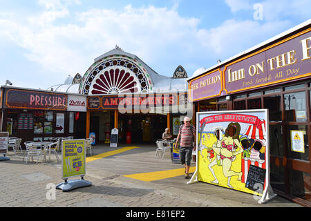 The Royal Pier, Aberystwyth, Ceredigion, Wales, United Kingdom Stock Photo