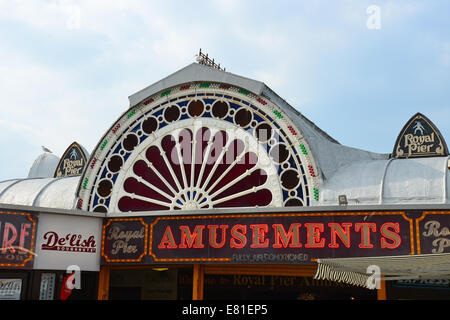 The Royal Pier, Aberystwyth, Ceredigion, Wales, United Kingdom Stock Photo