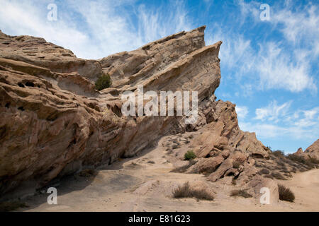 Rock formation at Agua Dulce Canyon Park, CA, 2014. Stock Photo