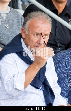 Cesena, Italy. 28th Sep, 2014. Alberto Zaccheroni Football/Soccer : Italian 'Serie A' match between Cesena 1-1 AC Milan at Stadio Dino Manuzzi in Cesena, Italy . Credit:  Enrico Calderoni/AFLO SPORT/Alamy Live News Stock Photo