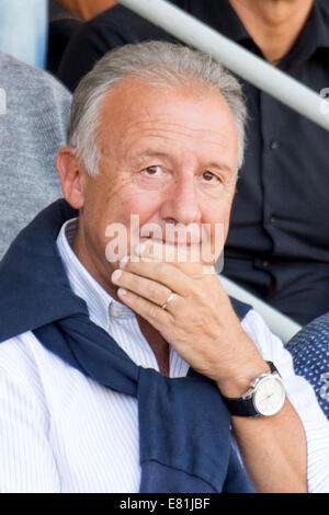 Cesena, Italy. 28th Sep, 2014. Alberto Zaccheroni Football/Soccer : Italian 'Serie A' match between Cesena 1-1 AC Milan at Stadio Dino Manuzzi in Cesena, Italy . Credit:  Enrico Calderoni/AFLO SPORT/Alamy Live News Stock Photo