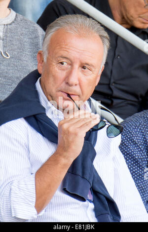 Cesena, Italy. 28th Sep, 2014. Alberto Zaccheroni Football/Soccer : Italian 'Serie A' match between Cesena 1-1 AC Milan at Stadio Dino Manuzzi in Cesena, Italy . Credit:  Enrico Calderoni/AFLO SPORT/Alamy Live News Stock Photo