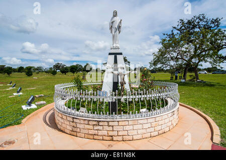 Christian statue in front of the Military church, Brasília, Brazil Stock Photo