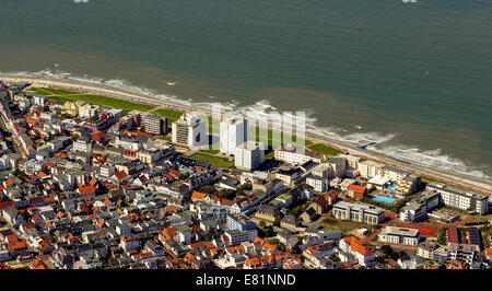 Aerial view, Norderney, island in the North Sea, East Frisian Islands, Lower Saxony, Germany Stock Photo