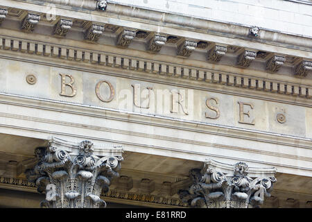 Stock exchange building in Paris, France Stock Photo