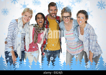 Portrait of casually dressed young people Stock Photo