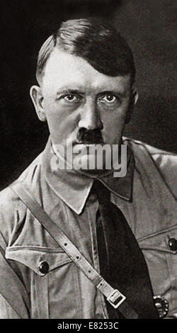 Adolf Hitler - wartime image of the German Leader -. Adolf Hitler was an Austrian-born German politician and the leader of the Nazi Party. From the archives of Press Portrait Service - formerly Press Portrait Bureau Stock Photo