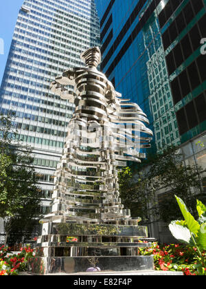 Statue,'The Guardians: Superhero ', NYC, USA Stock Photo