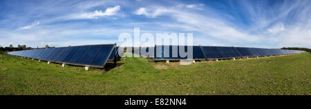 Solar water heating system in great scale Stock Photo