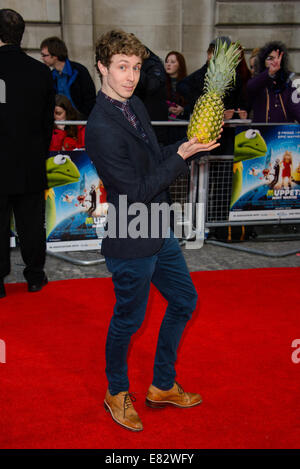 'Muppets Most Wanted' Screening at the Curzon Mayfair - Arrivals  Featuring: Matt Edmonson Where: London, United Kingdom When: 24 Mar 2014 Stock Photo