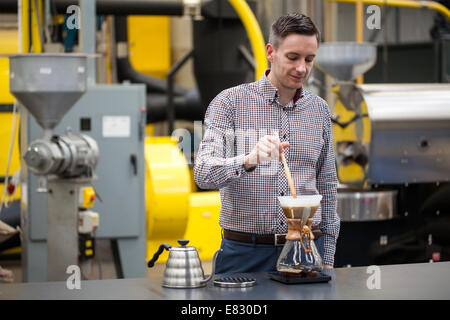 Freshly brewed coffee Stock Photo