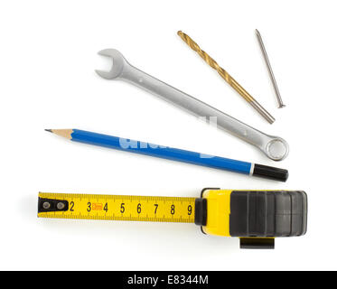 engineering concept isolated on white background Stock Photo